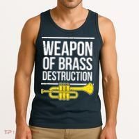 Funny Trumpet Player Marching Band Trumpeter Brass Player Tank Top thumb 3