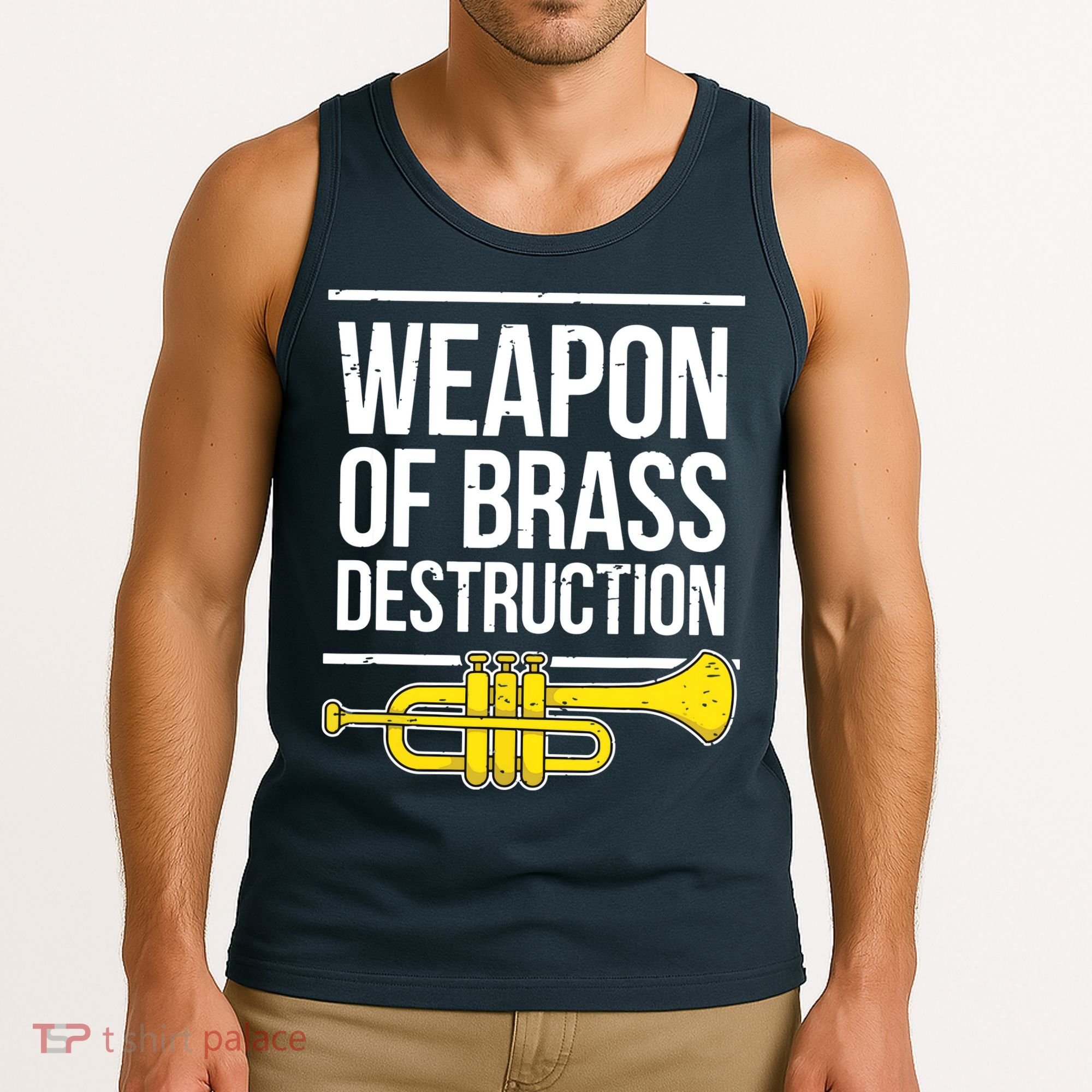 Funny Trumpet Player Marching Band Trumpeter Brass Player Tank Top