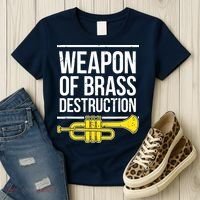 Funny Trumpet Player Marching Band Trumpeter Brass Player Women's T-Shirt thumb 3