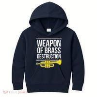 Funny Trumpet Player Marching Band Trumpeter Brass Player Kids Hoodie thumb 0