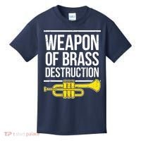Funny Trumpet Player Marching Band Trumpeter Brass Player Kids T-Shirt thumb 0