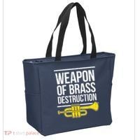 Funny Trumpet Player Marching Band Trumpeter Brass Player Tote Bag thumb 2