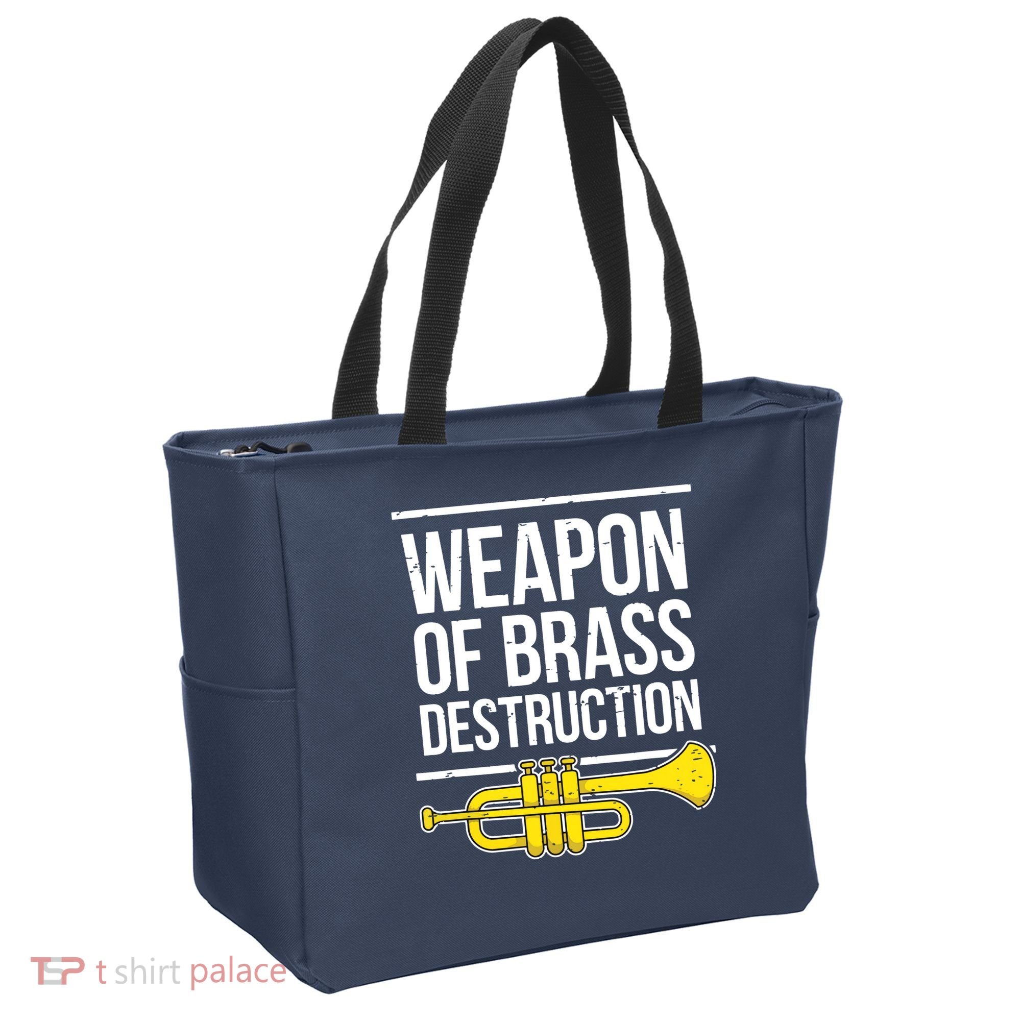 Funny Trumpet Player Marching Band Trumpeter Brass Player Tote Bag