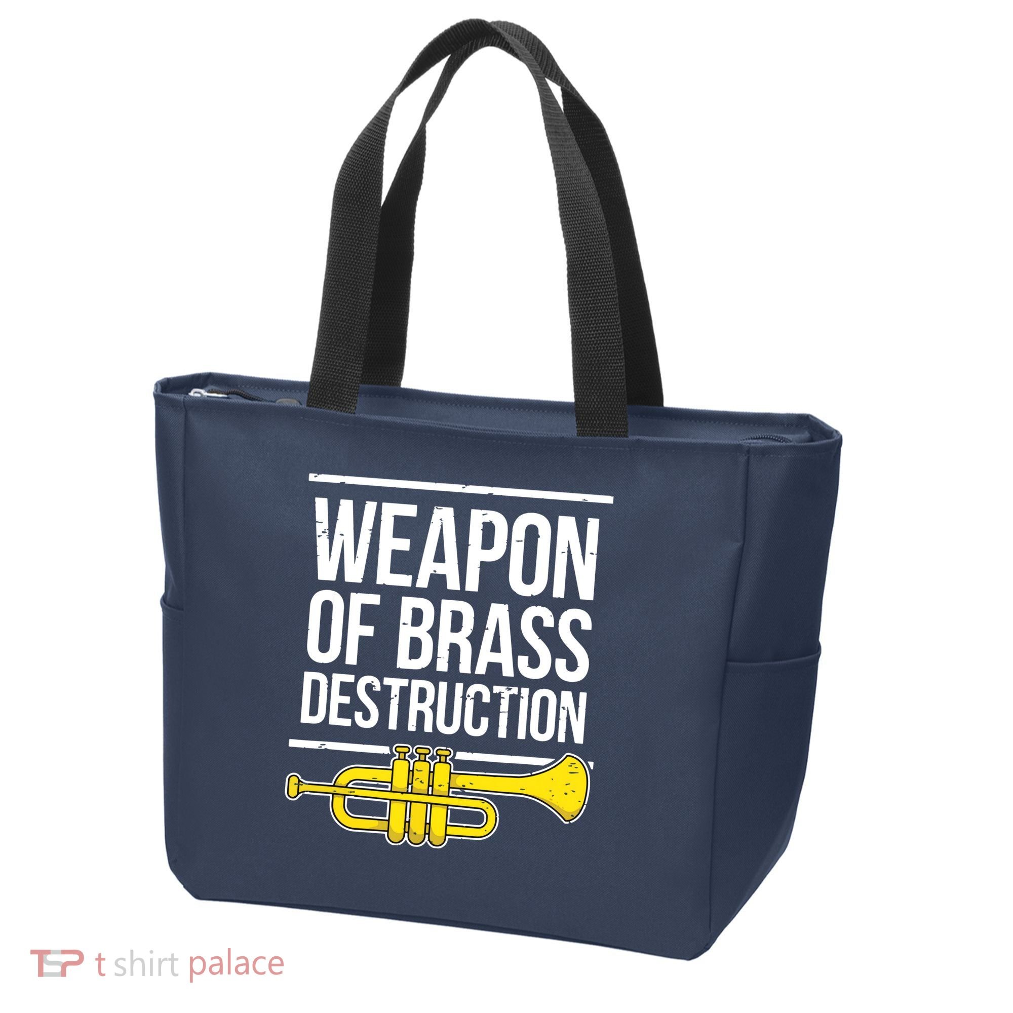 Funny Trumpet Player Marching Band Trumpeter Brass Player Tote Bag