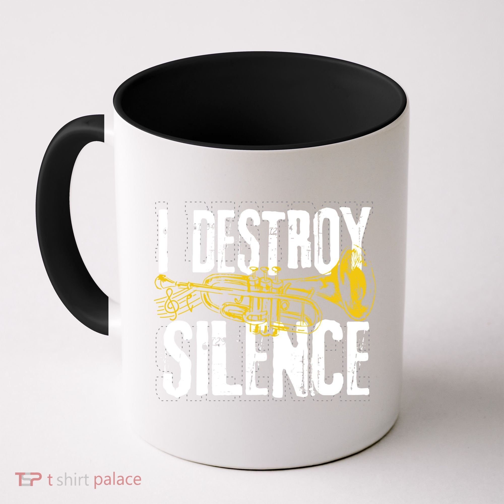 Funny Trumpet Player Marching Band Silence Destroyer Gift Coffee Mug