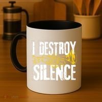 Funny Trumpet Player Marching Band Silence Destroyer Gift Coffee Mug thumb 4