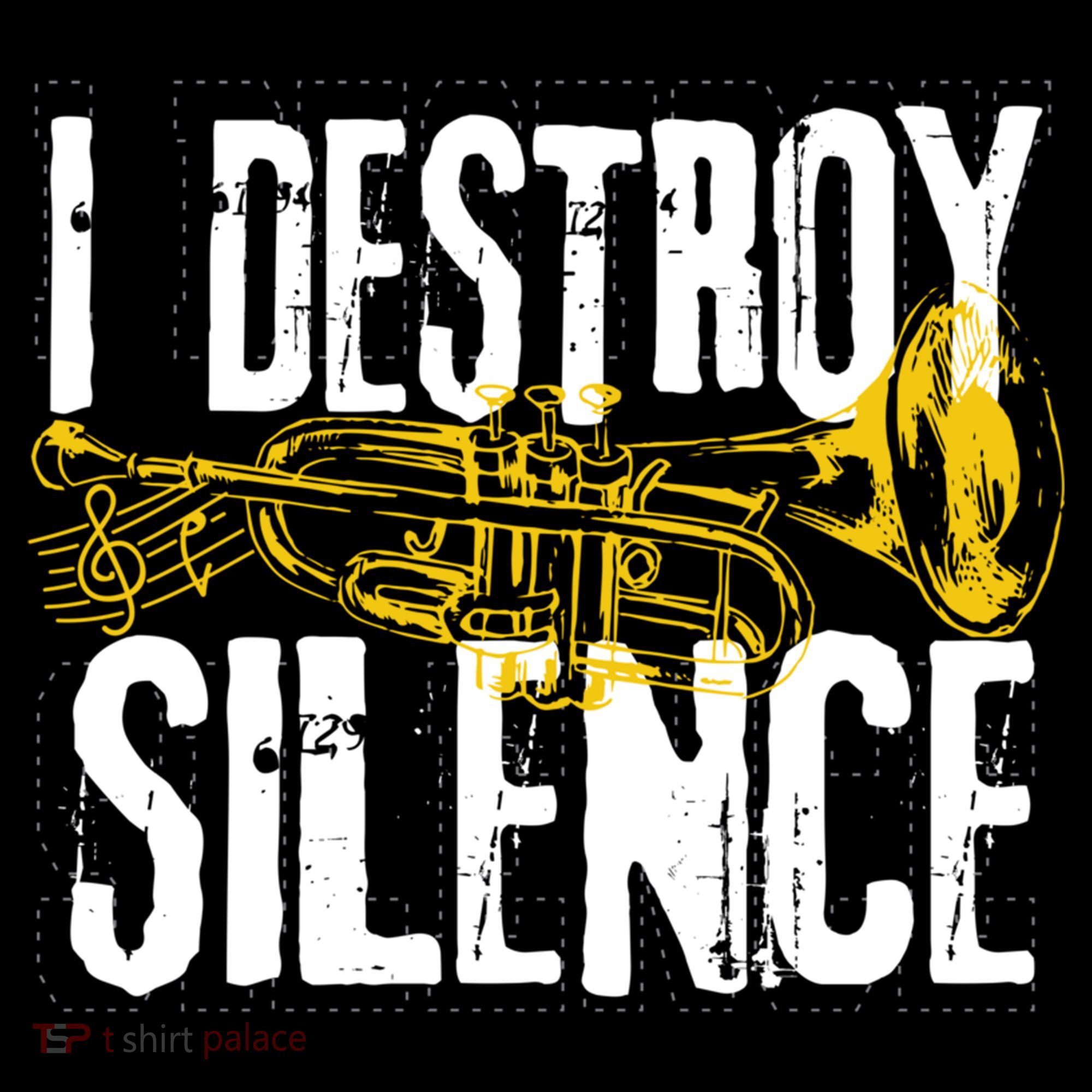 Funny Trumpet Player Marching Band Silence Destroyer Gift Women's Hoodie