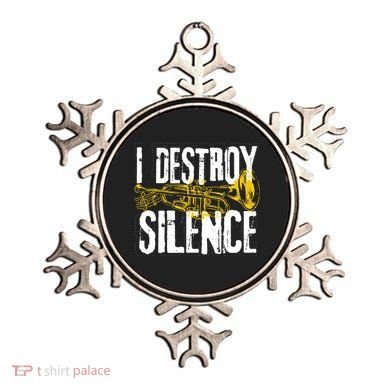 Funny Trumpet Player Marching Band Silence Destroyer Gift Ornament