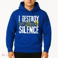 Funny Trumpet Player Marching Band Silence Destroyer Gift Hoodie thumb 2