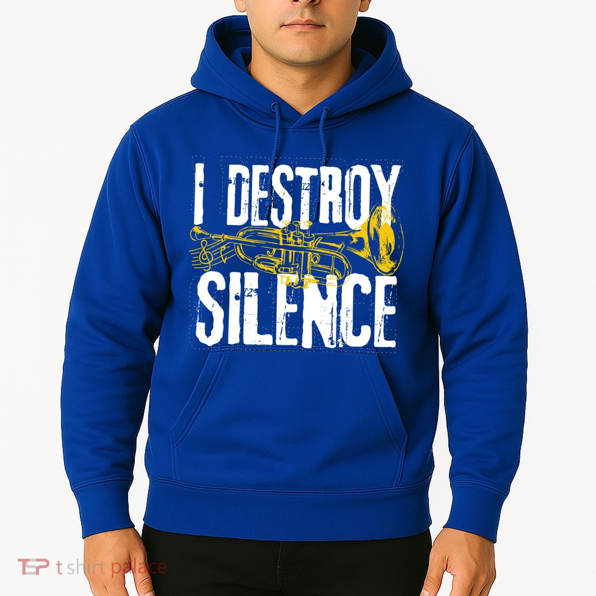 Funny Trumpet Player Marching Band Silence Destroyer Gift Hoodie