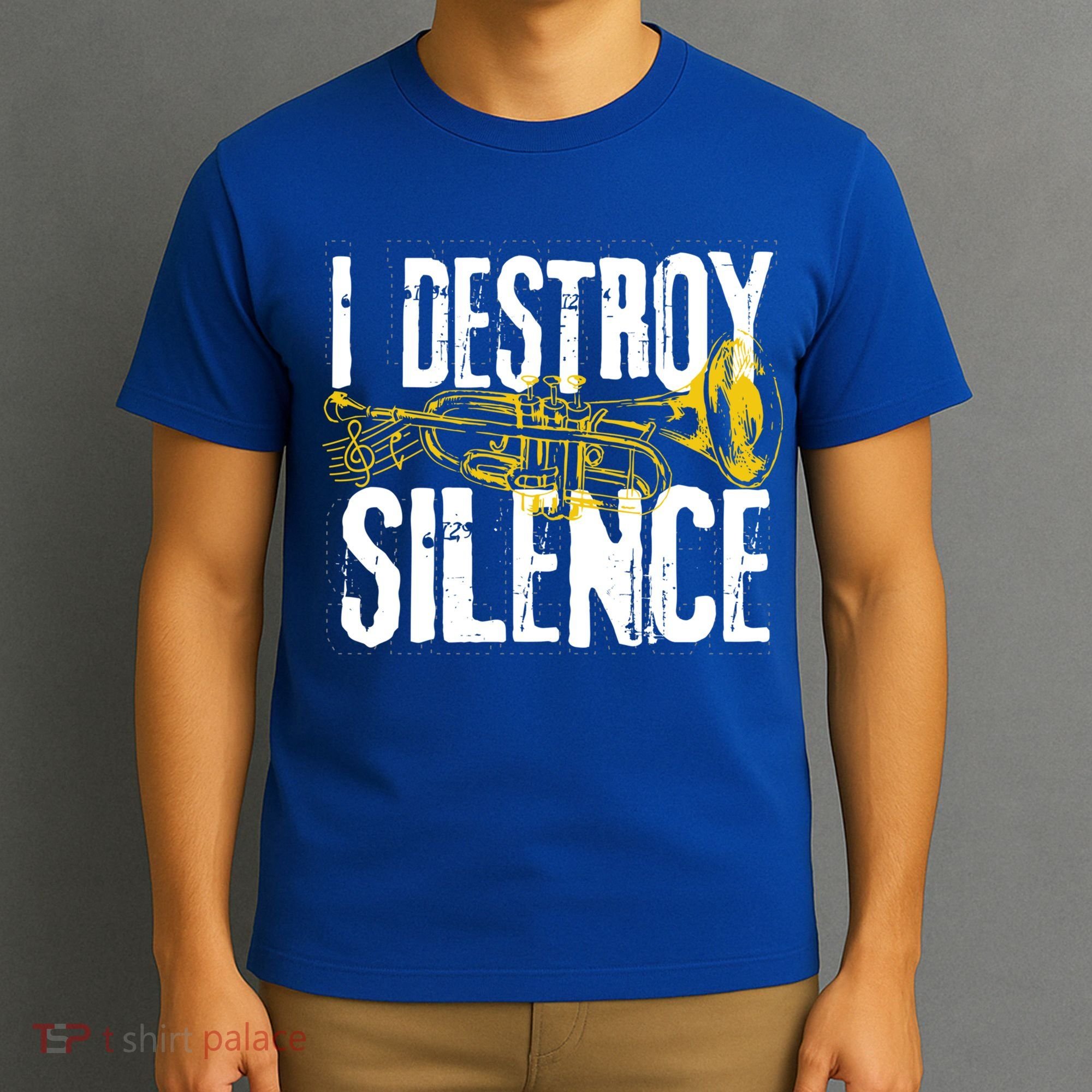 Funny Trumpet Player Marching Band Silence Destroyer Gift T-Shirt