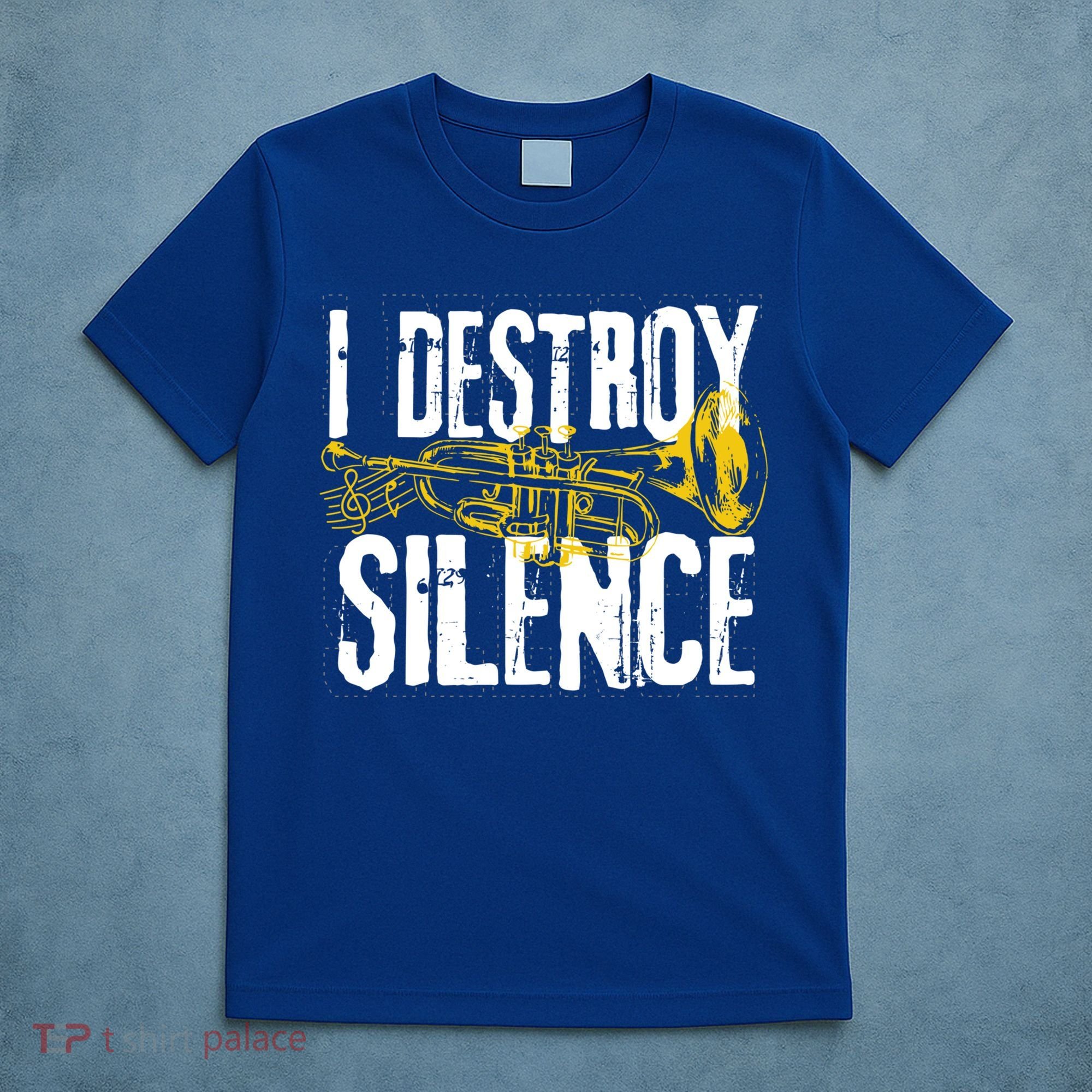 Funny Trumpet Player Marching Band Silence Destroyer Gift T-Shirt