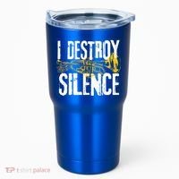 Funny Trumpet Player Marching Band Silence Destroyer Gift Tumbler thumb 0