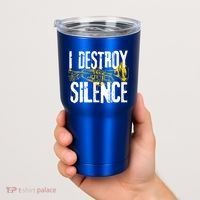 Funny Trumpet Player Marching Band Silence Destroyer Gift Tumbler thumb 2
