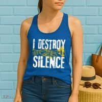 Funny Trumpet Player Marching Band Silence Destroyer Gift Women's Tank Top thumb 2