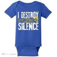 Funny Trumpet Player Marching Band Silence Destroyer Gift Baby Bodysuit thumb 0