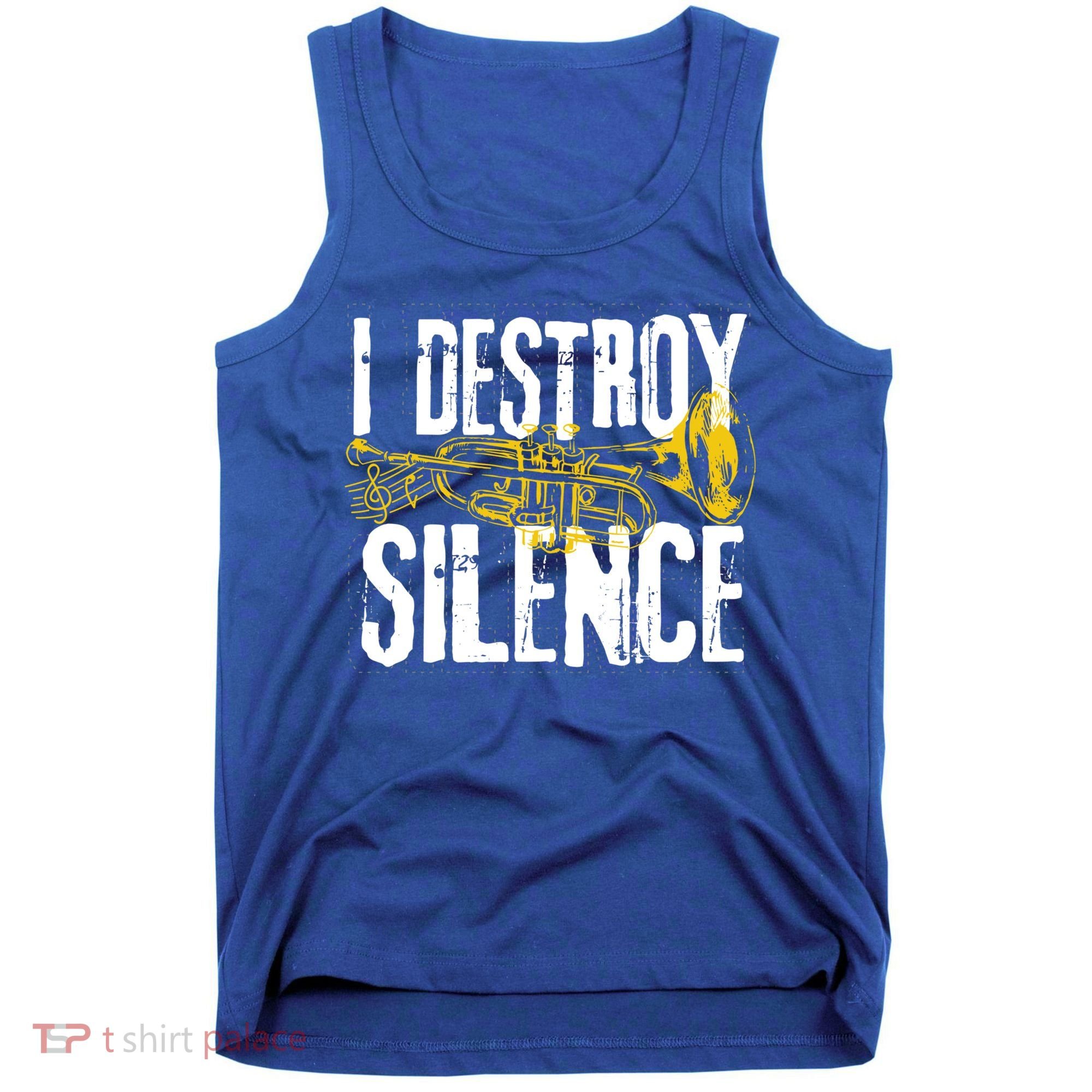 Funny Trumpet Player Marching Band Silence Destroyer Gift Tank Top