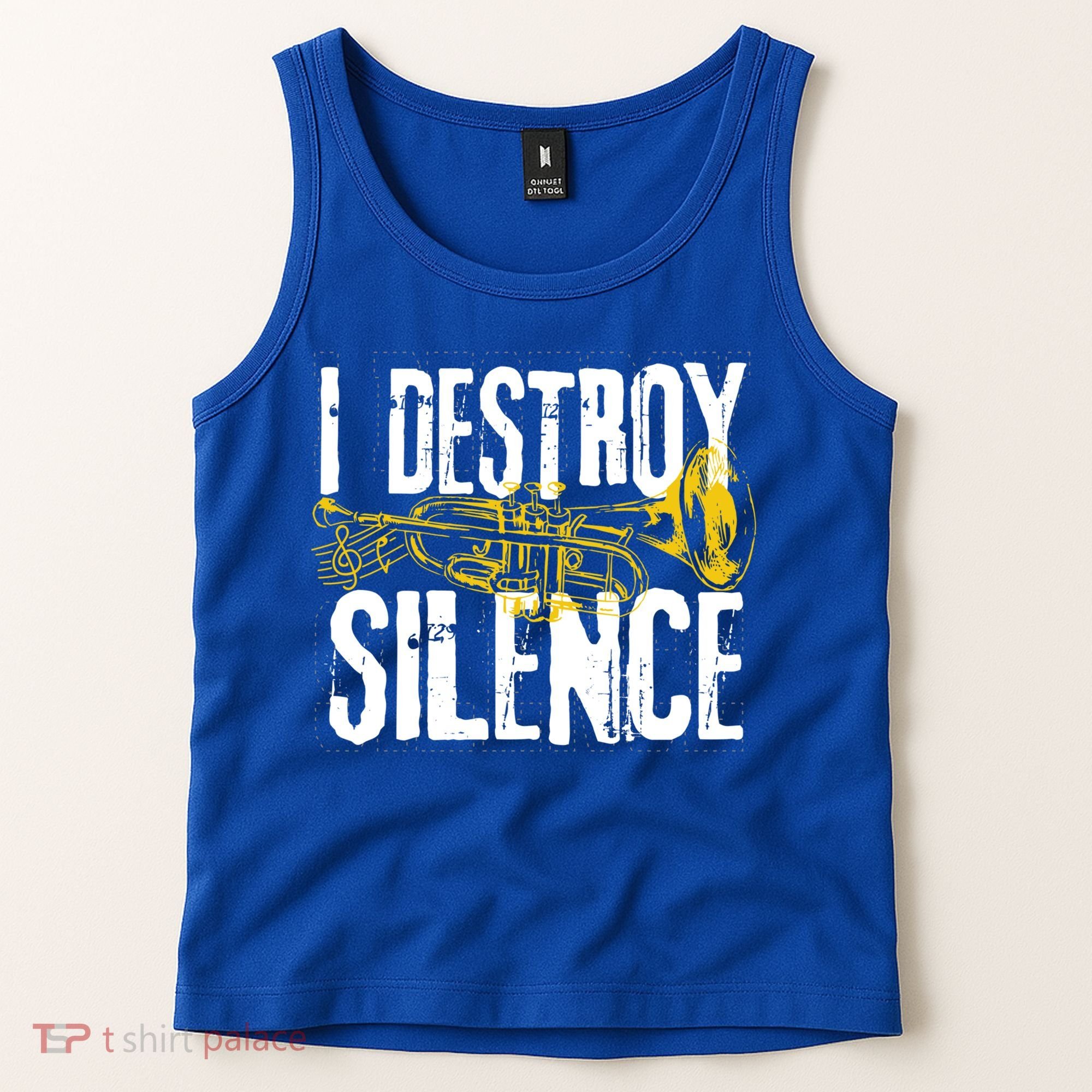 Funny Trumpet Player Marching Band Silence Destroyer Gift Tank Top