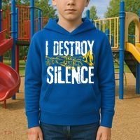 Funny Trumpet Player Marching Band Silence Destroyer Gift Kids Hoodie thumb 2