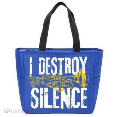 Funny Trumpet Player Marching Band Silence Destroyer Gift Tote Bag