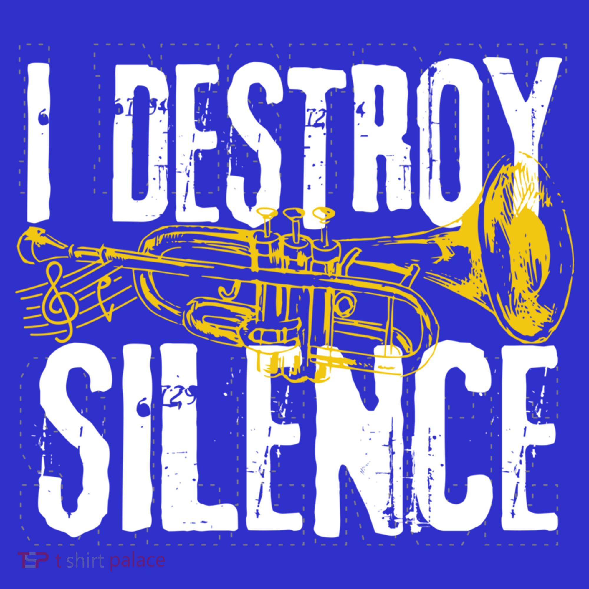 Funny Trumpet Player Marching Band Silence Destroyer Gift Tote Bag