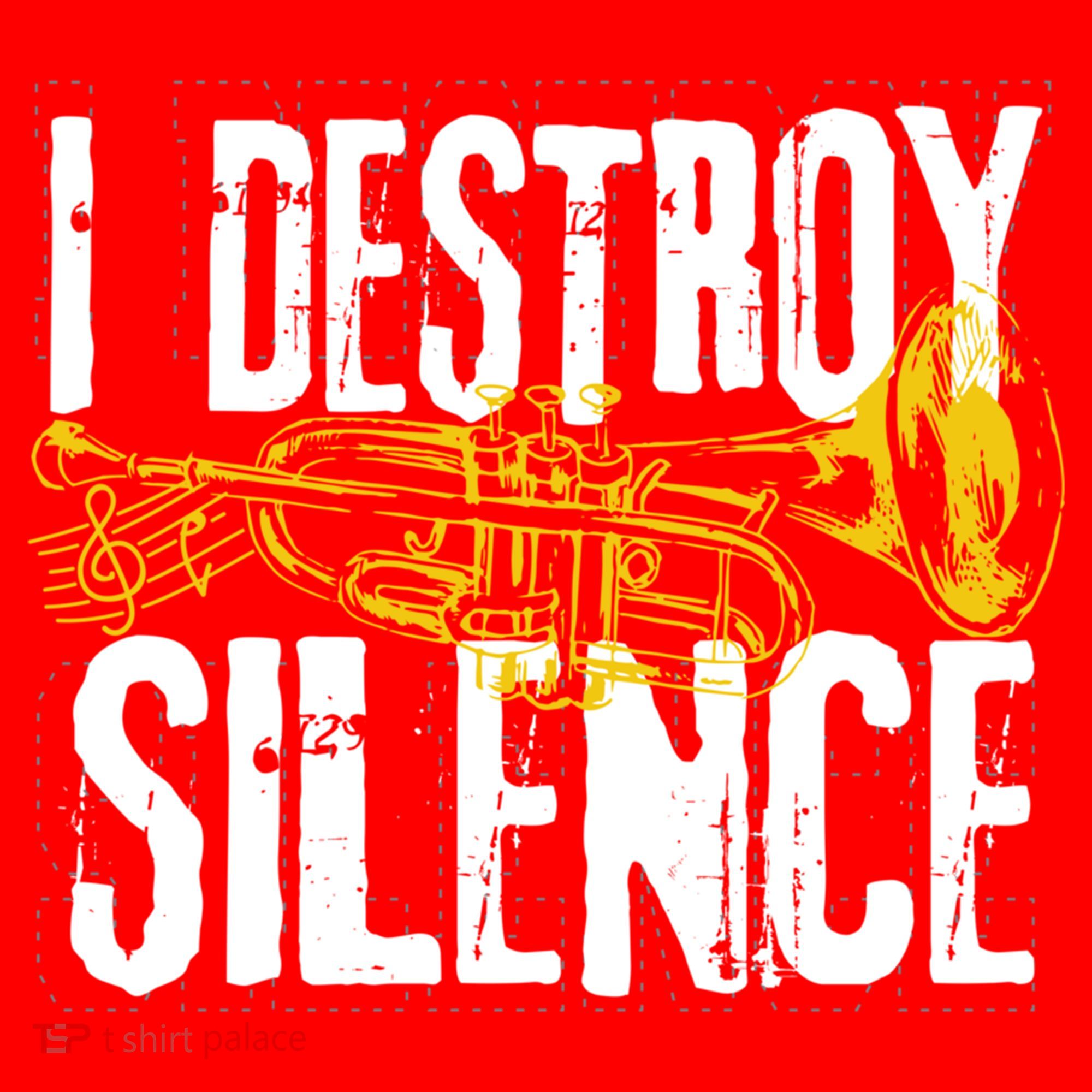 Funny Trumpet Player Marching Band Silence Destroyer Gift Santa Hat