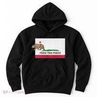Fuck This Place California Republic Flag Funny The Bear Hoodie thumb 0