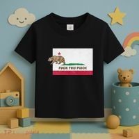 Fuck This Place California Republic Flag Funny The Bear Toddler T-Shirt thumb 3