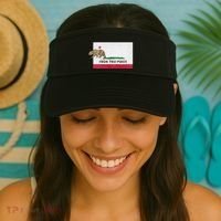 Fuck This Place California Republic Flag Funny The Bear Visor thumb 2