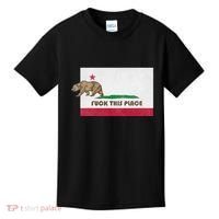 Fuck This Place California Republic Flag Funny The Bear Kids T-Shirt thumb 0