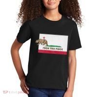 Fuck This Place California Republic Flag Funny The Bear Kids T-Shirt thumb 2