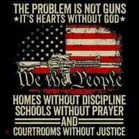 Funny The Problem Is Not Guns ItS Hearts Without God Toddler Hoodie thumb 2