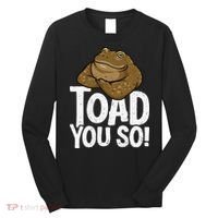 Funny Toad Pun Cute Toad Toad Art Toad You So Frog Toad Long Sleeve Shirt thumb 0