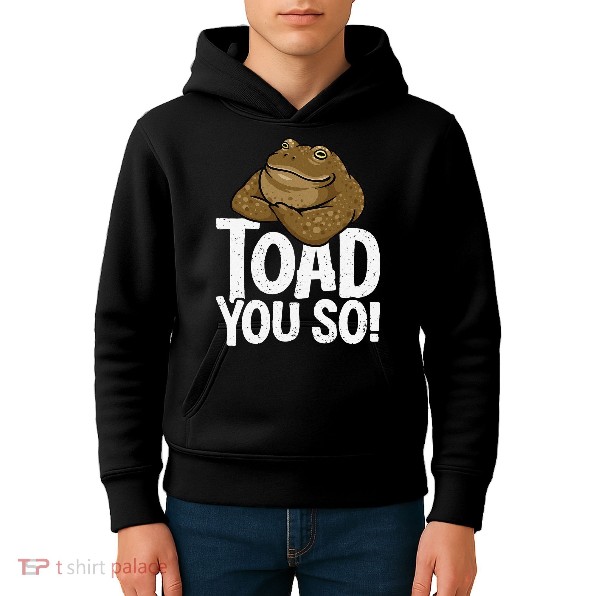 Funny Toad Pun Cute Toad Toad Art Toad You So Frog Toad Kids Hoodie