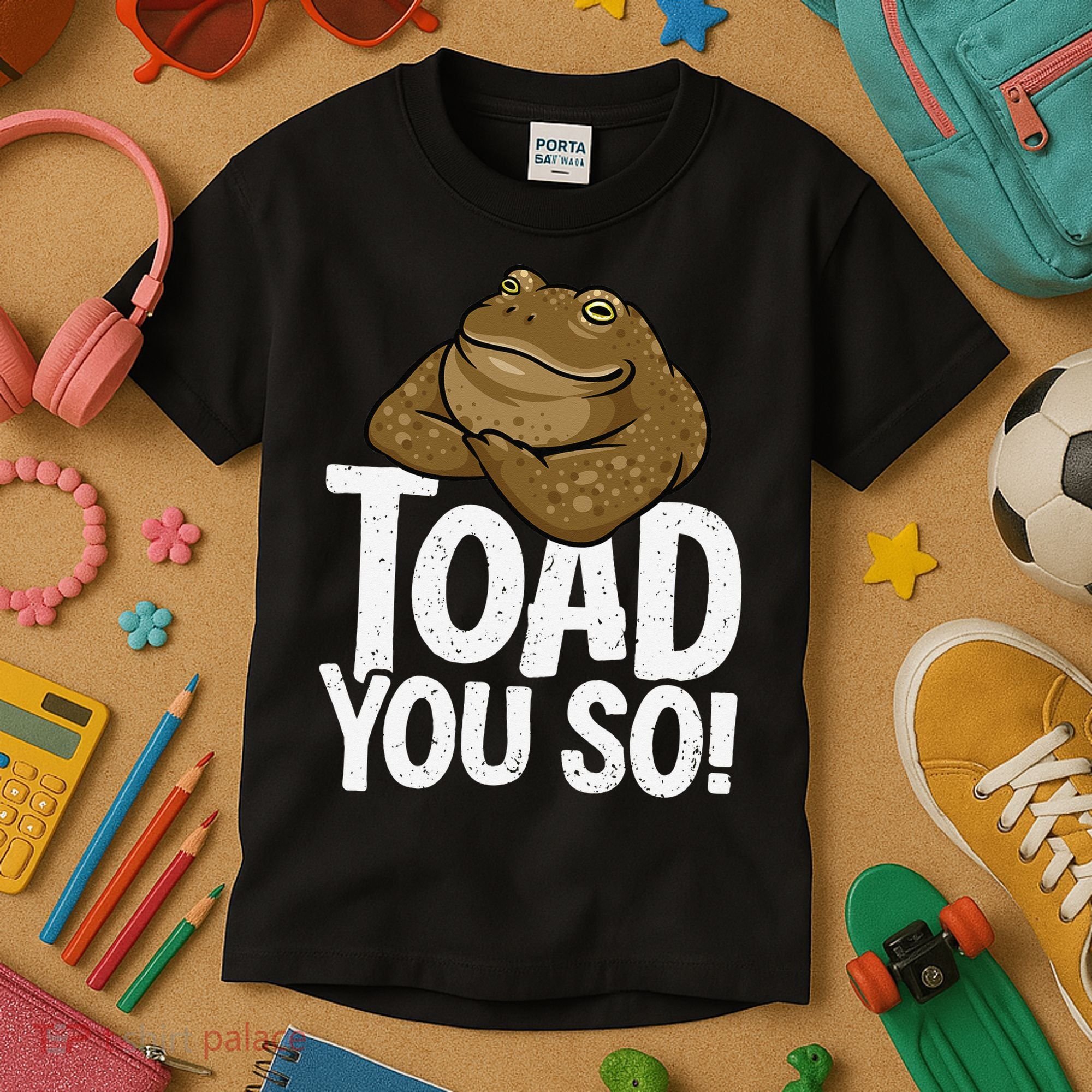 Funny Toad Pun Cute Toad Toad Art Toad You So Frog Toad Kids T-Shirt