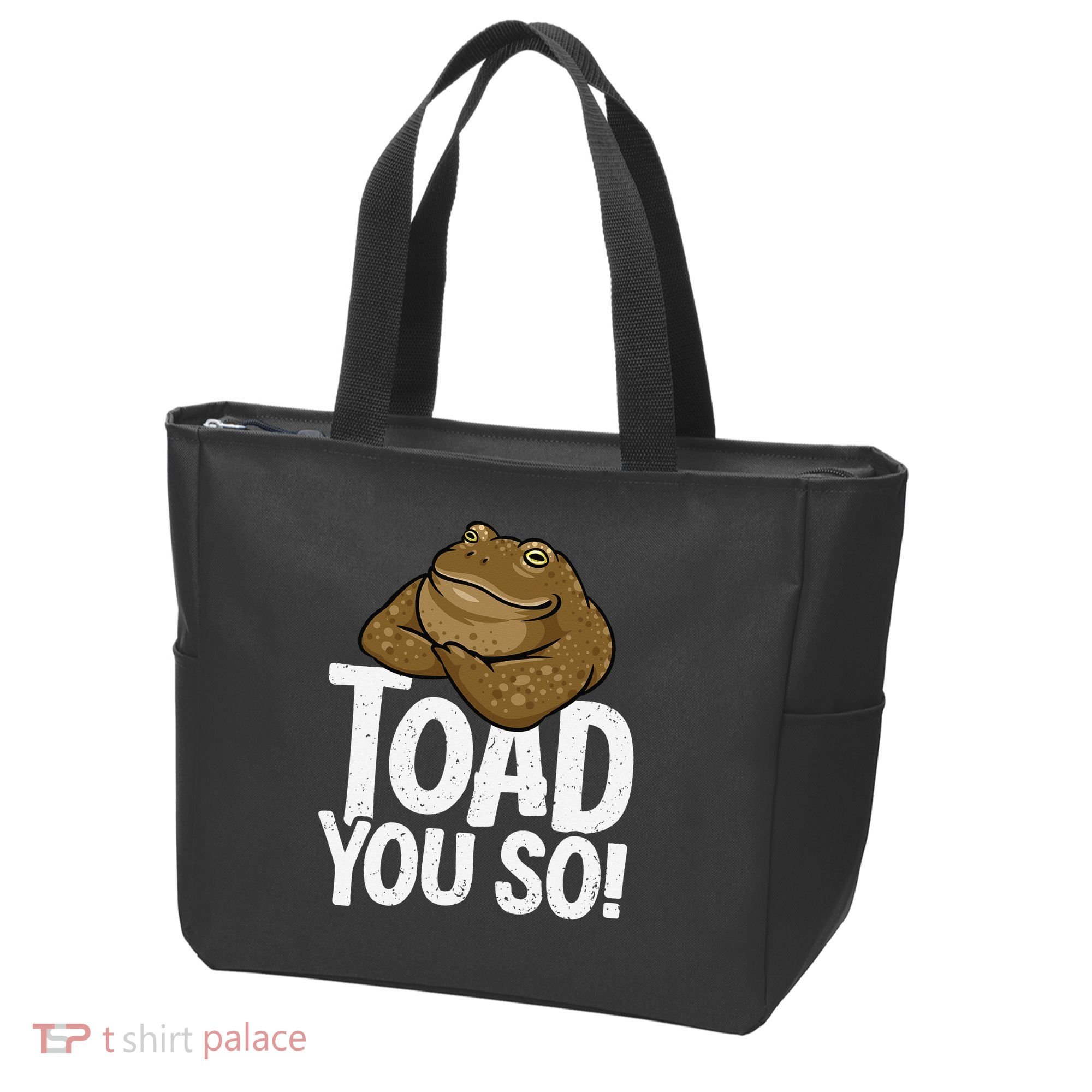 Funny Toad Pun Cute Toad Toad Art Toad You So Frog Toad Tote Bag