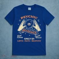 Fortune Teller Psychic Readings Tarot Crystal Ball Vintage Cool Gift T-Shirt thumb 5