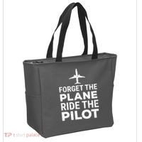 Forget The Plane Ride The Pilot Funny Pilot Tote Bag thumb 2