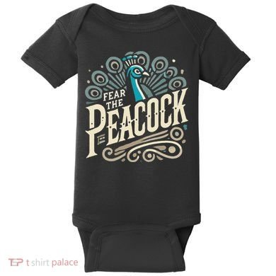 Fear The Peacock Peacocks Baby Bodysuit