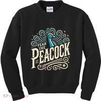 Fear The Peacock Peacocks Kids Sweatshirt thumb 0