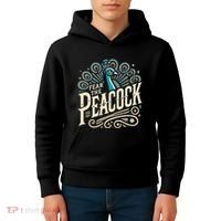 Fear The Peacock Peacocks Kids Hoodie thumb 4