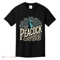 Fear The Peacock Peacocks Kids T-Shirt thumb 0