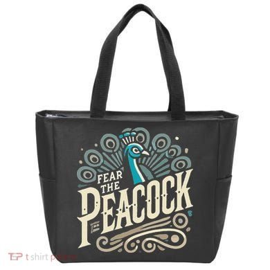 Fear The Peacock Peacocks Tote Bag
