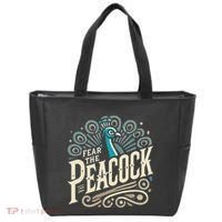 Fear The Peacock Peacocks Tote Bag thumb 0