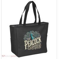 Fear The Peacock Peacocks Tote Bag thumb 2