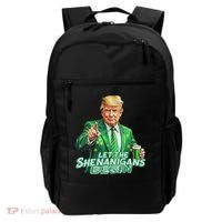 Funny Trump PatrickS Day Let The Shenanigans Begin Backpack thumb 0