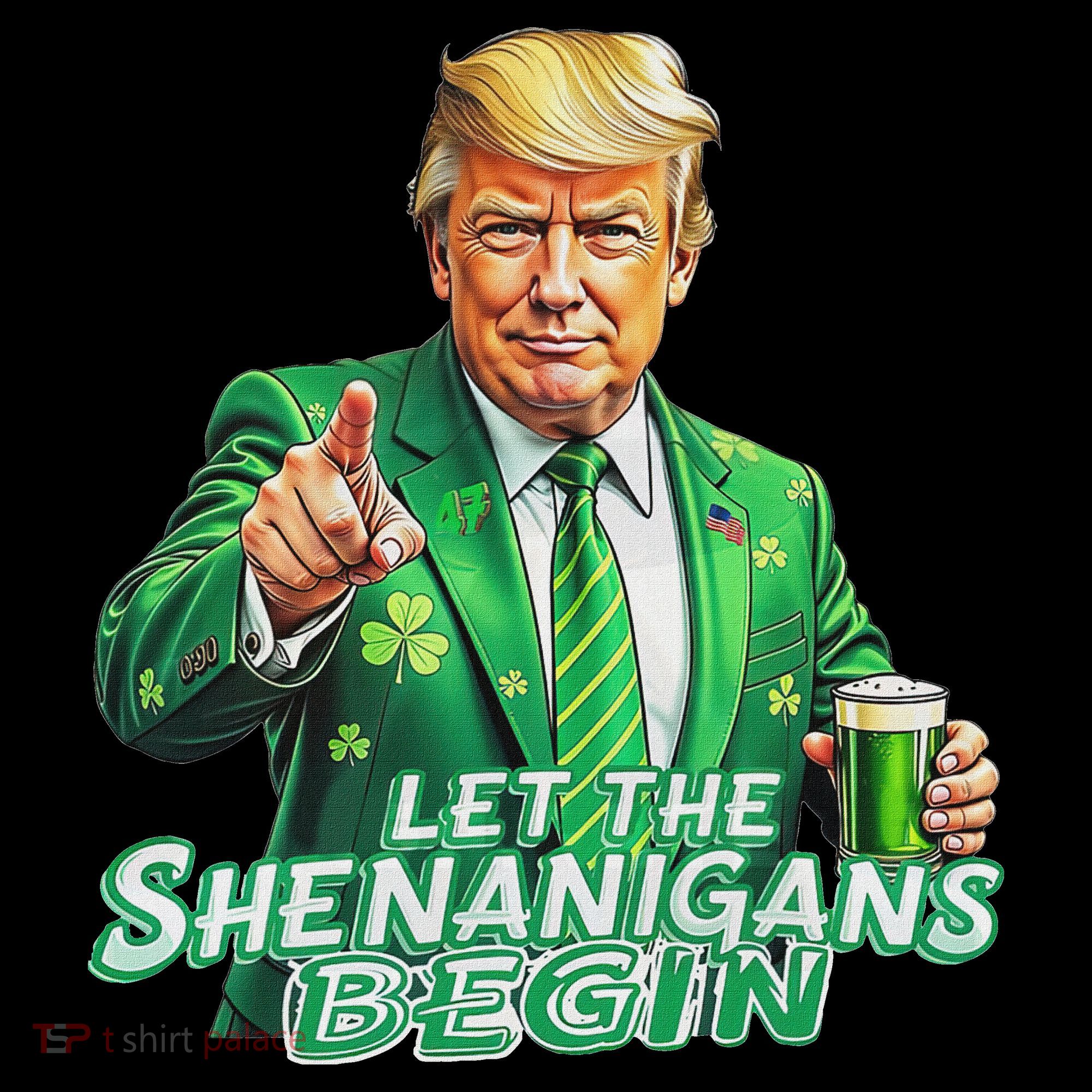 Funny Trump PatrickS Day Let The Shenanigans Begin Women's Hoodie