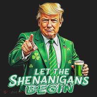 Funny Trump PatrickS Day Let The Shenanigans Begin Hat thumb 2