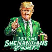 Funny Trump PatrickS Day Let The Shenanigans Begin Kids Hoodie thumb 5