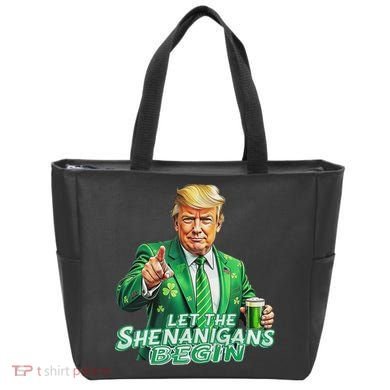 Funny Trump PatrickS Day Let The Shenanigans Begin Tote Bag
